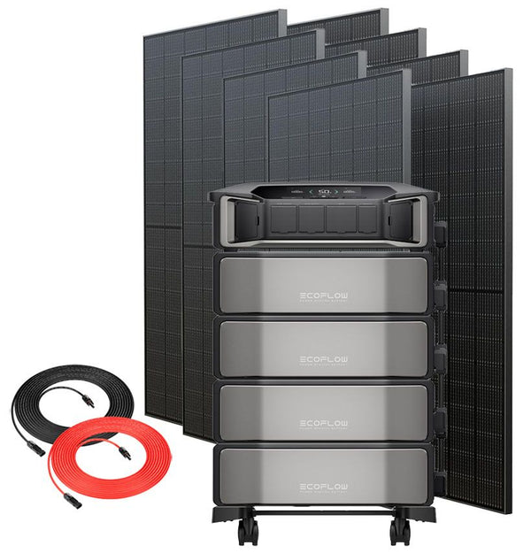 Special Bundle: Ecoflow Delta Pro Ultra Power Station & Battery Expansion - 24.5 kWh storage - with 8x 400W Rigid Solar Panels