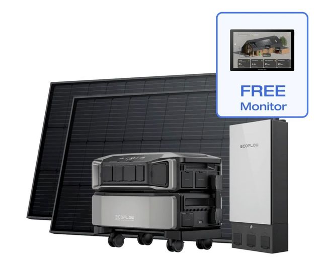 Ecoflow Delta Pro Ultra with Smart Home Panel 2 and 2x 400W Rigid Solar ...