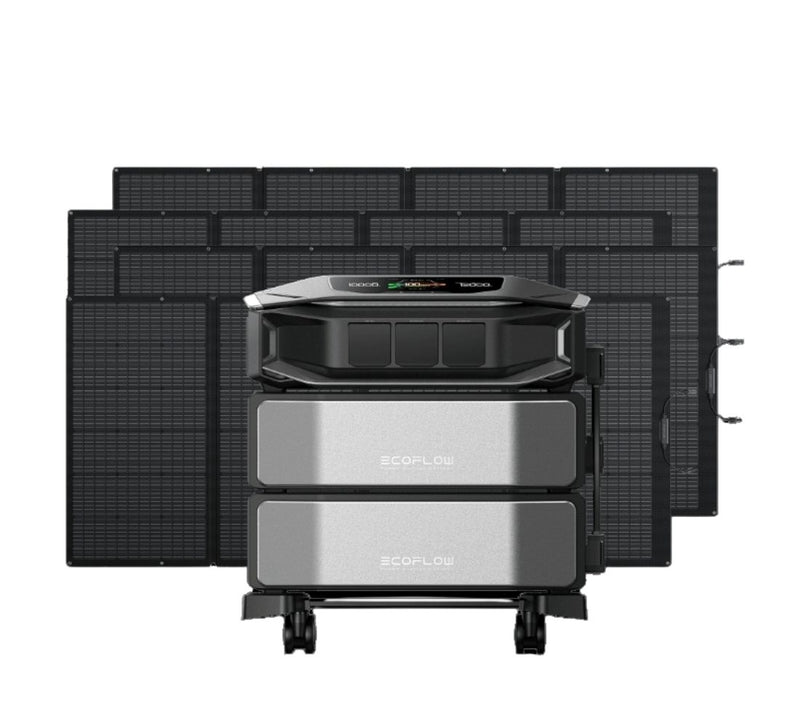 Ecoflow Delta Pro Ultra X Powerstation with 2 x Ultra X Expansion Batteries and 4 x 400W Solar Panels
