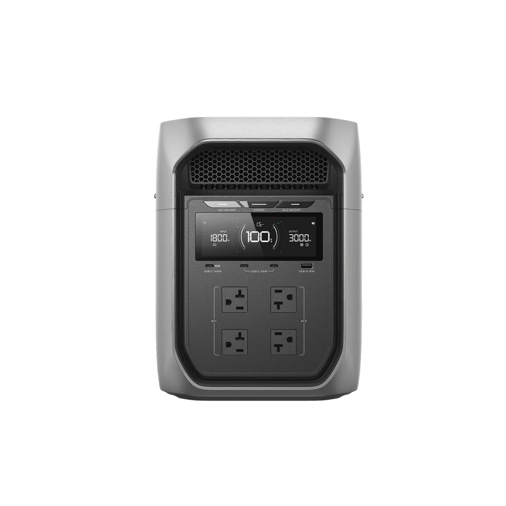 Ecoflow DELTA 3 Max Plus - Silver | Portable Power Station | Wellbots
