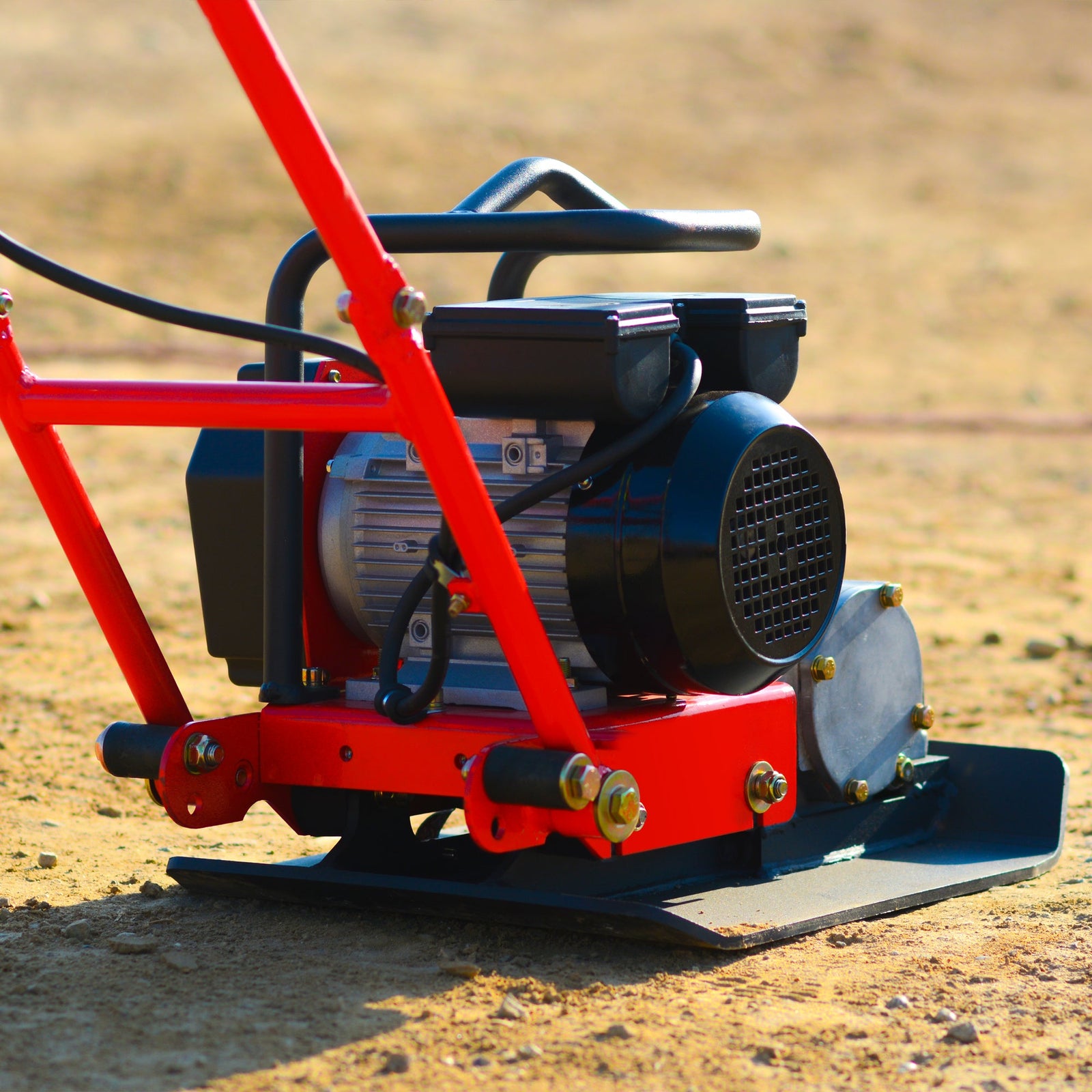 2 HP Electric Vibratory Plate Compactor Tamper for Gravel Soil Compact