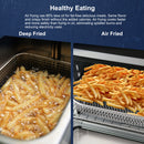 Horno freidora de aire digital Elite de 23 l, color negro