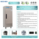 Commercial Reach in Freezer, 23 Cu.ft Stainless Steel Reach in Commercial Upright Freezer