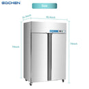 Commercial Reach in Freezer, 2 door 36 Cu.ft Stainless Steel Commercial Reach in Solid door Upright Fan Cooling Freezer