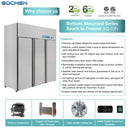 EQCHEN 72 Inch 3 Door Commercial Freezer