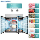 Commercial Reach in Freezer, 3 Door 54 Cu.ft Stainless Steel Commercial Reach in Solid Door Upright Fan Cooling Freezer