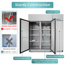 EQCHEN 72 Inch 3 Door Commercial Freezer