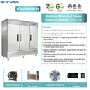 Commercial Reach in Freezer, 3 door 72 Cu.ft Stainless Steel Commercial Upright Freezer