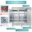 Commercial Reach in Freezer, 3 door 72 Cu.ft Stainless Steel Commercial Upright Freezer