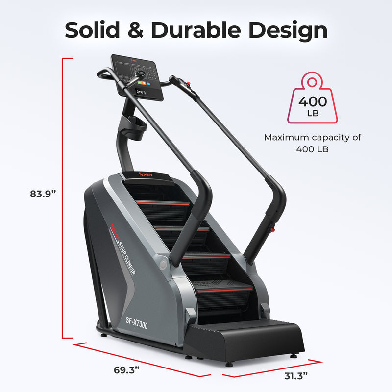 Stepper para subir escaleras de primera calidad Sunny Health &amp; Fitness - SF-X7300