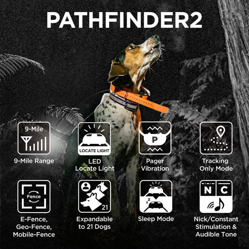 Dogtra PATHFINDER2 MINI Additional GPS Dog Tracking and Dog Training Collar