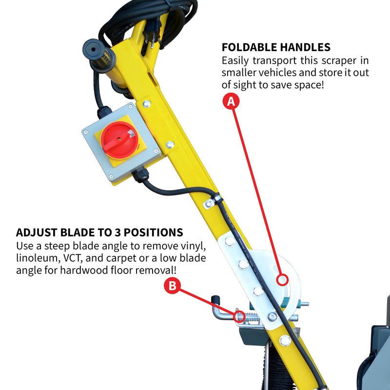 Tile Scraper Machine Electric Floor Scraper Tile Stripper Vinyl Carpet Wood Floor Remover