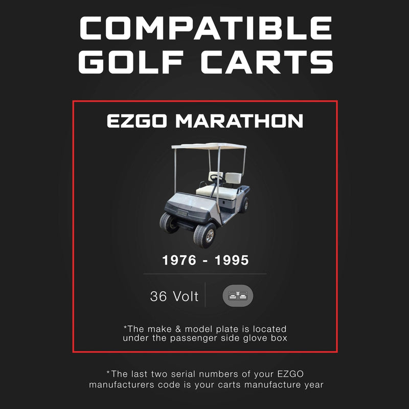 EZGO 36V Golf Cart Charger - Marathon - SB50 Anderson Plug - Lead Acid - PRO VERSION