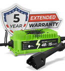 EZGO 48V Golf Cart Charger - RXV & TXT- Lithium, LiFePO4, Lead Acid - ELITE VERSION