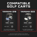 YAMAHA 48V 15A Golf Cart Charger - G19 & G22 - Lithium, LiFePO4, Lead Acid, AGM