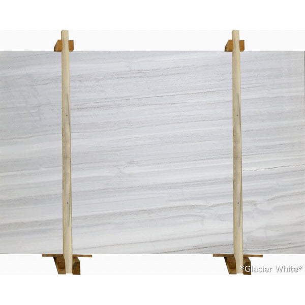 Glacier White Vein-cut Bookmatching Marble Slabs Polished - Livfloors Collection