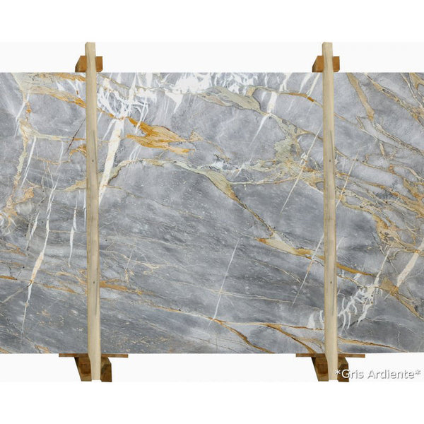 Gris Ardiente Gray Bookmatching Marble Slabs Polished - Full Truckload