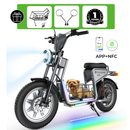 isinwheel H7 Pro Electric Scooter with Seat – 1200W Commuter, Gray