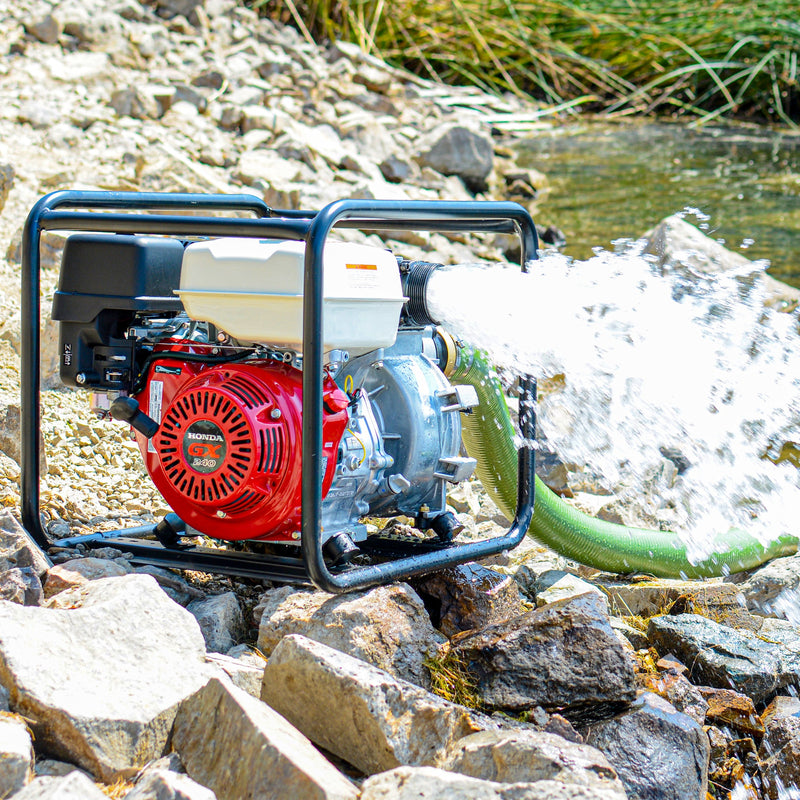 3 Inch Trash Water Pump 375 GPM 8 HP GX270 powered by Honda Portable Utility