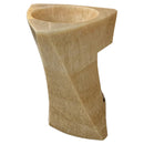 Honey Onyx Designer Pedestal Stand-Alone Sink (W)21.5" (L)23" (H)34"