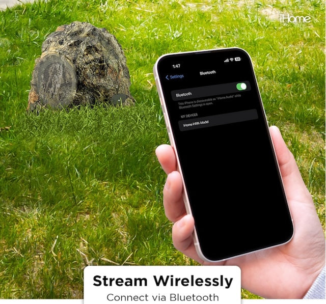 iHome Mossy Oak Camo Wireless Waterproof Rock Speaker - IHRK-400MOBC-PR