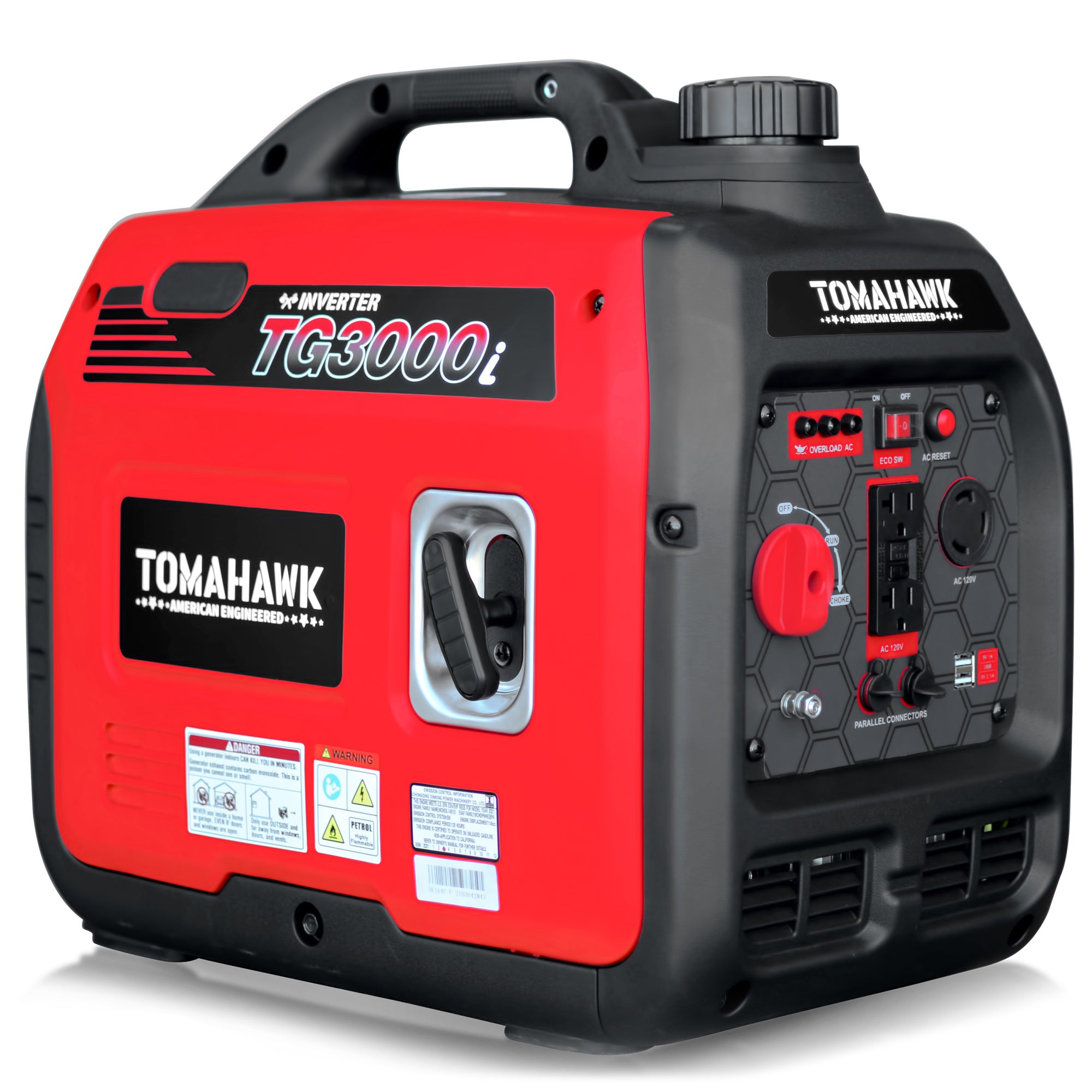 3000 Watt Inverter Generator Super Quiet Portable Gas Power Profession