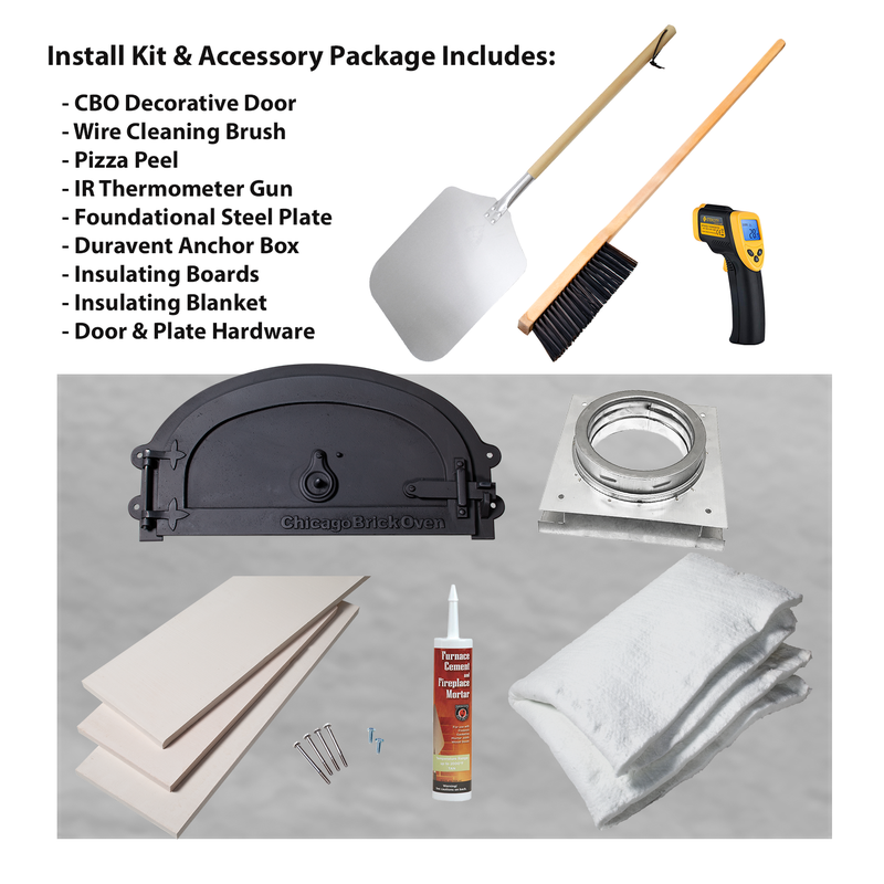 Chicago Brick Oven - CBO 750 DIY Kit | Wood Fired Pizza Oven | Our Most Popular Bundle | 38" x 28" Cooking Surface
