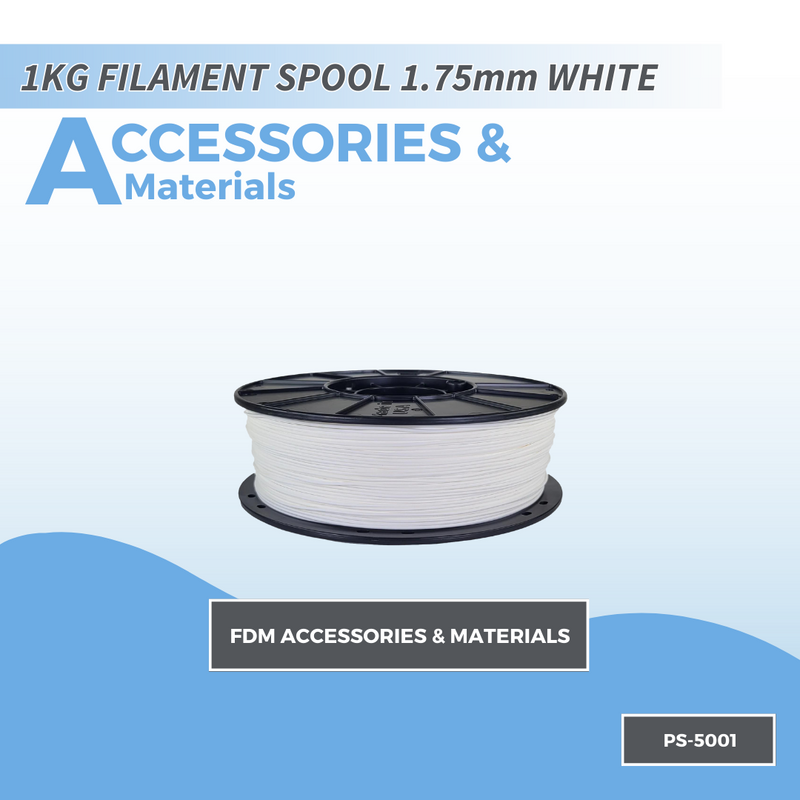 PicoSTEM 1KG FILAMENT SPOOL 1.75mm WHITE PLA +