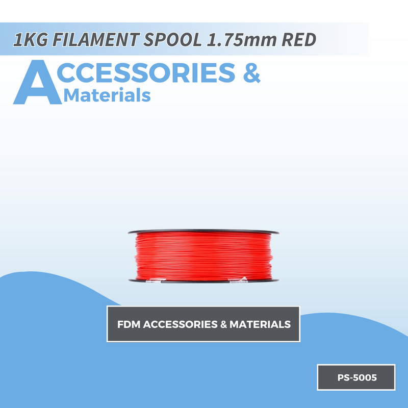 PicoSTEM 1KG FILAMENT SPOOL 1.75mm RED PLA +