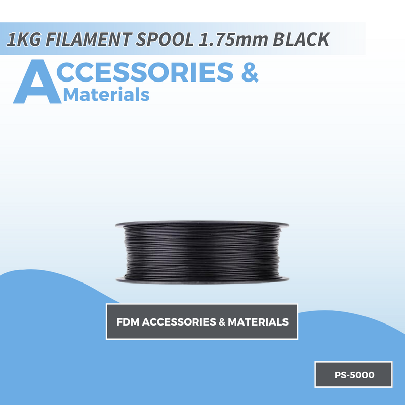 PicoSTEM 1KG FILAMENT SPOOL 1.75mm BLACK PLA +