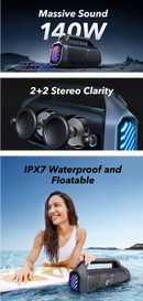 Altavoz portátil Soundcore Boom 2 Plus, color negro