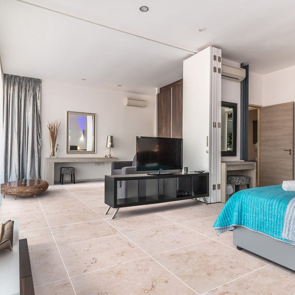 Light Onyx Travertine Tile Honed Floor and Wall Tile - Livfloors Collection
