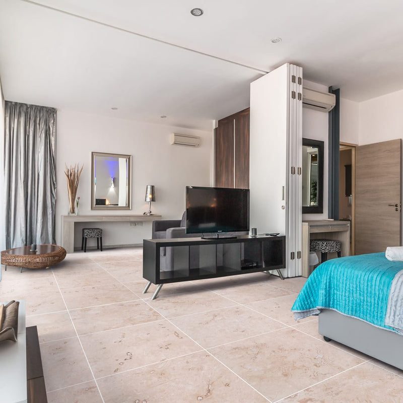 Light Onyx Travertine Tile Honed Floor and Wall Tile - Livfloors Collection