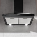 CIARRA 24 Inch Wall Mount Range Hood With 3-Speed Extraction Black