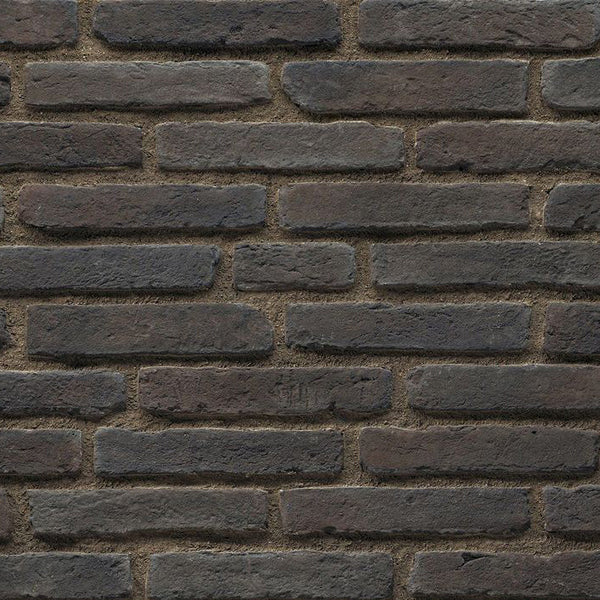 Ferrara Dark Grey Manufactured Stone Handmade Brick Veneer - Livfloors Collection