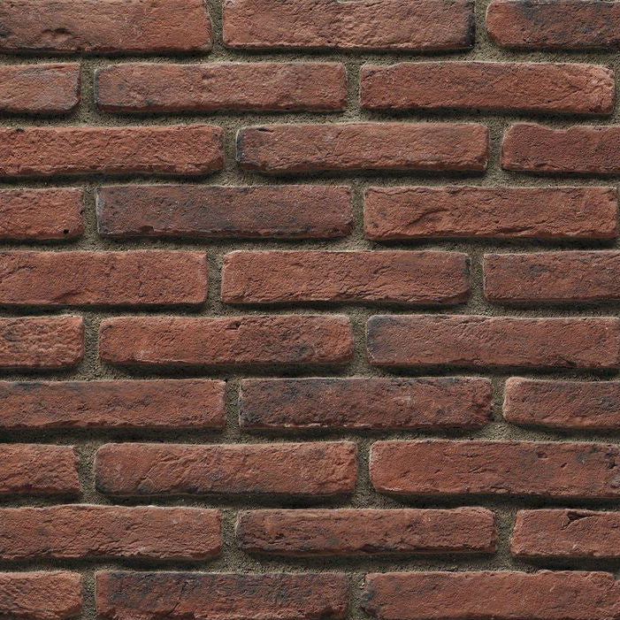 Ferrara Red Manufactured Stone Handmade Brick Veneer - Livfloors Collection
