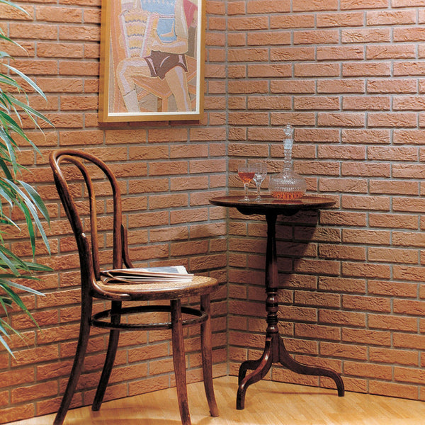 Slimfix Orange Manufactured Stone Handmade Thin Brick Veneer - Livfloors Collection