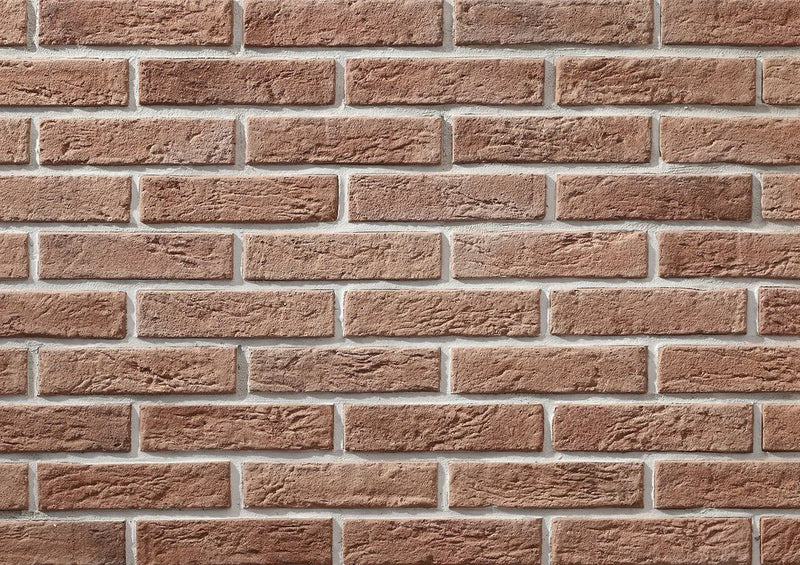 Slimfix Red Manufactured Stone Handmade Thin Brick Veneer - Livfloors Collection