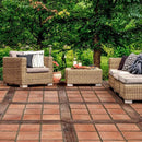 Isola 10 Dark Cotto Red Manufactured Stone Pavers 3/4" Thick F04DC - Livfloors Collection