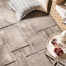 Sienna Ash Gray Manufactured Stone Pavers Pattern F01AS - Livfloors Collection