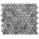 Silver Emperador Marble Hexagon 2" Polished Mosaic Floor and Wall Tile - Livfloors Collection