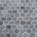 Silver Emperador Marble Hexagon 2" Polished Mosaic Floor and Wall Tile - Livfloors Collection