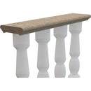 Marble Top Rail Hand-carved from Solid Marble Block MEGBR03
