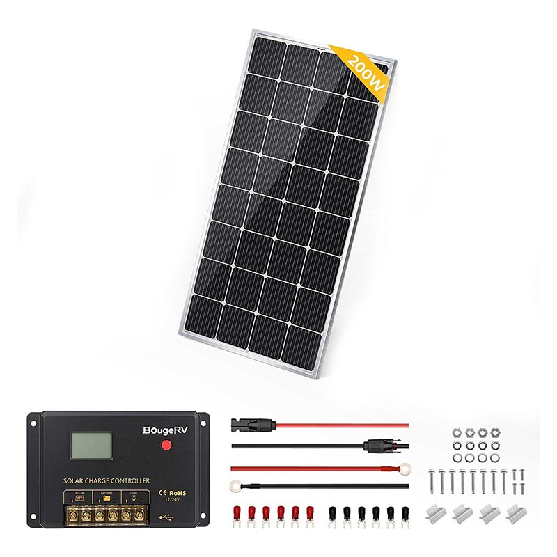 BougeRV 200 Watt 12 Volt Solar Kit