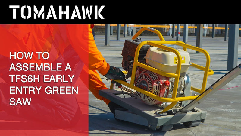 10" Early Entry Green Concrete Saw with 13 HP Honda GX390 Engine
