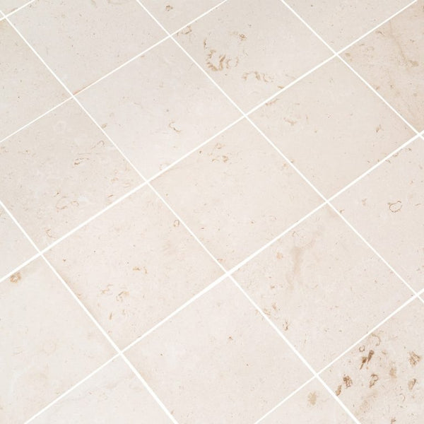 Mayra White Limestone Brushed Floor and Wall Tile - Livfloors Collection