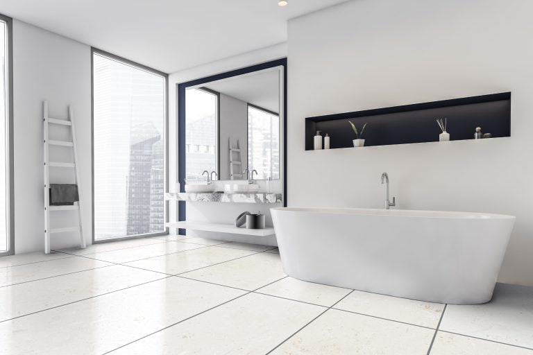 Mayra White Limestone Honed Floor and Wall Tile-Large Format - Livfloors Collection