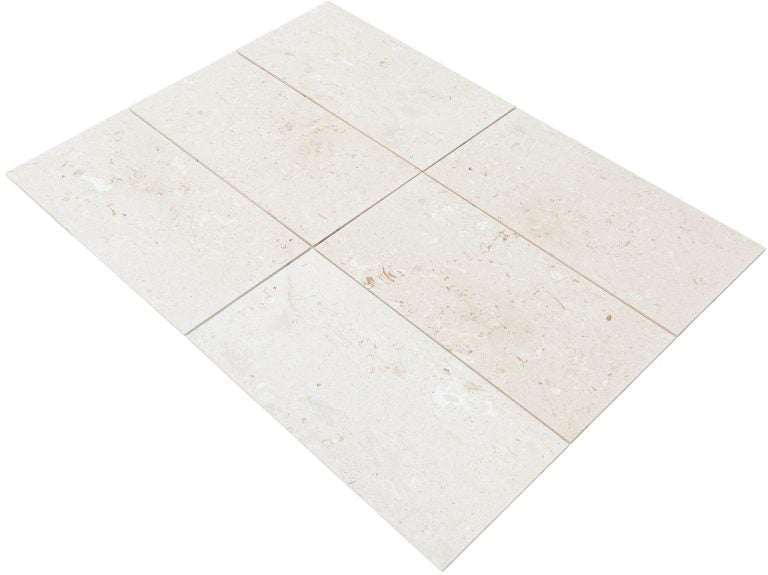 Mayra White Limestone Honed Floor and Wall Tile-Large Format - Livfloors Collection