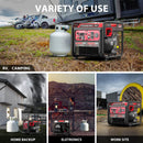 4400W/4000W Gasoline/Propane Duel Fuel Inverter Generator w/ CO Alert MB5040DC-W