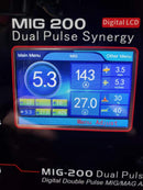 POWEREDGE Aluminum MIG synergy MIG 200 LCD display 4 wheel drive
